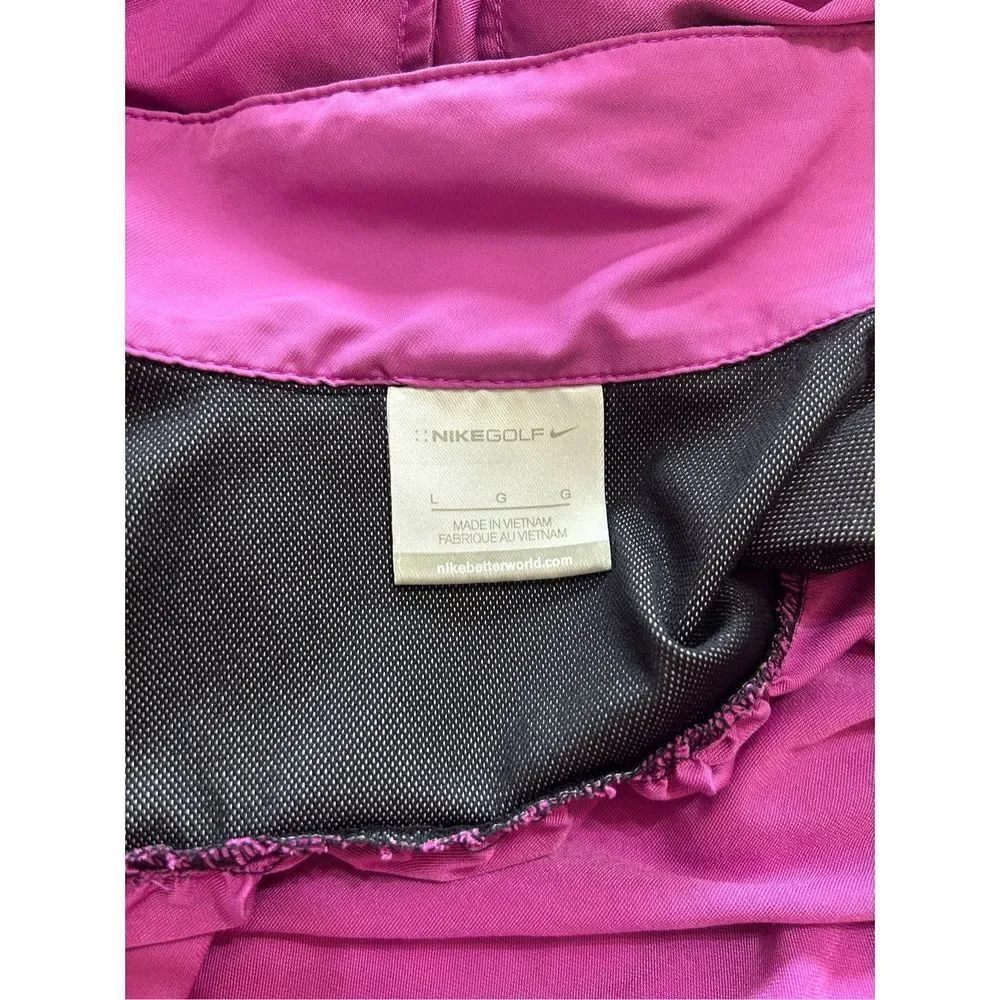 Women’s Y2K Vintage Nike Full Zip Jacket - Magenta Size Large